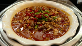 红汤鸭肠