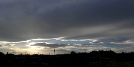 天空夕阳乌云风景