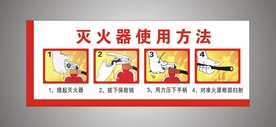 消防 灭火器使用方法图