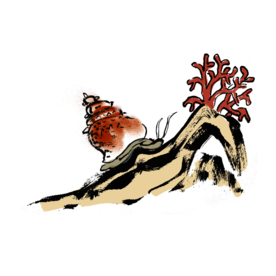 水墨插画素材