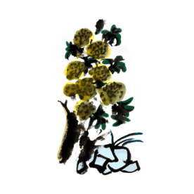 水墨插画素材
