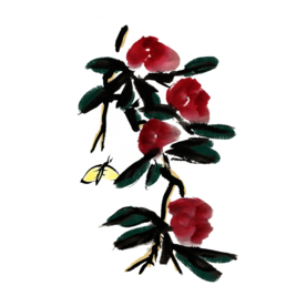 水墨插画素材