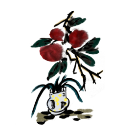 水墨插画素材