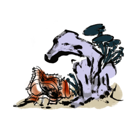 水墨插画素材
