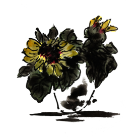 水墨插画素材