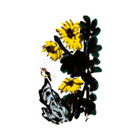 水墨插画素材