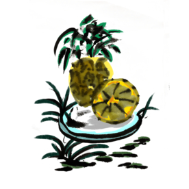 水墨插画素材