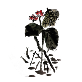 水墨插画素材