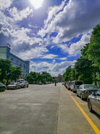 蓝天 白云 车道路 天空 云朵