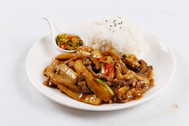 咸鱼茄子饭