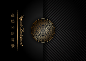 高档豪华奢华欧式花纹背景矢量图