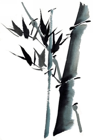 水墨竹子