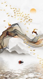 现代简约抽象装饰画