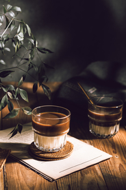 咖啡饮品甜品背景海报素材