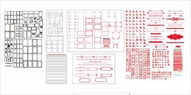 边框素材雕刻窗花花纹