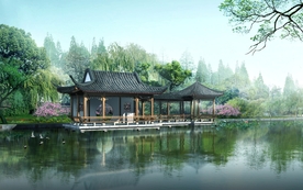 现代建筑园林
