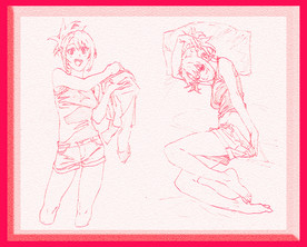 简笔 速写 素描素材 漫画人