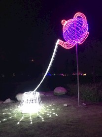 动态流水茶壶