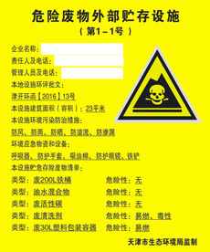 危险废物外部贮存设施