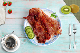 羊排美食食材背景海报素材