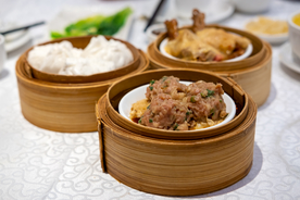 肉圆美食食材背景海报素材