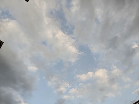傍晚的云