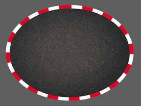 椭圆形赛道地贴图案