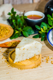 桂花糕美食食材背景海报素材