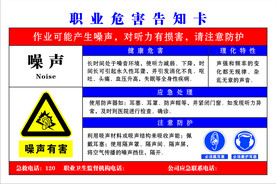 职业危害告知卡噪声
