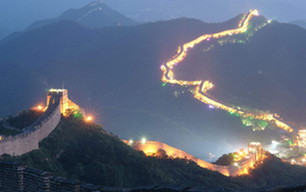 长城夜景