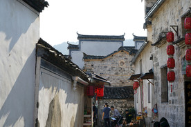 安徽黄山宏村徽派建筑马头墙