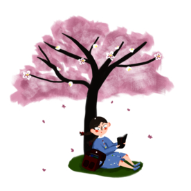 粉色樱花装饰
