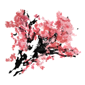 手绘樱花