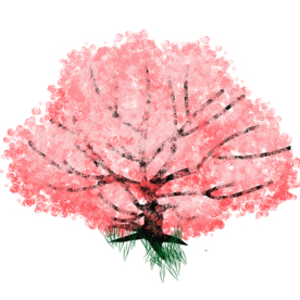 手绘樱花