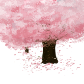 手绘樱花