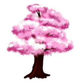 手绘桃花