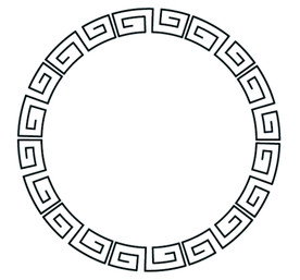 圆形花纹
