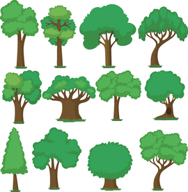 树矢量图