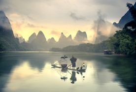 美丽的湖泊美景