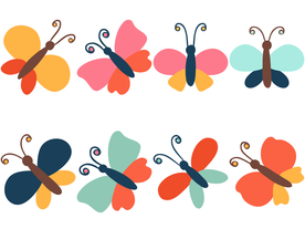 卡通蝴蝶