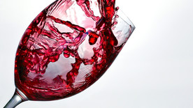 红色 葡萄酒 倒 玻璃 红酒