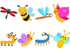 卡通昆虫