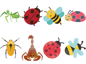 卡通昆虫
