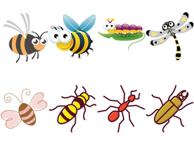 卡通昆虫