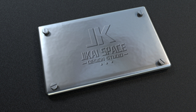 不锈钢LOGO冲击印贴图样机