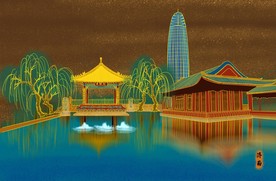 手绘城市