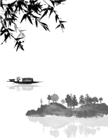 水墨山水素材