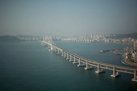 韩国釜山 釜山风景 海岸风景
