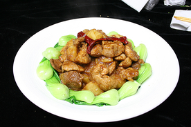 家常菜猪肉焖日本豆腐