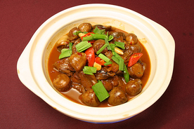 家常菜茶盐蛋炖狗肉